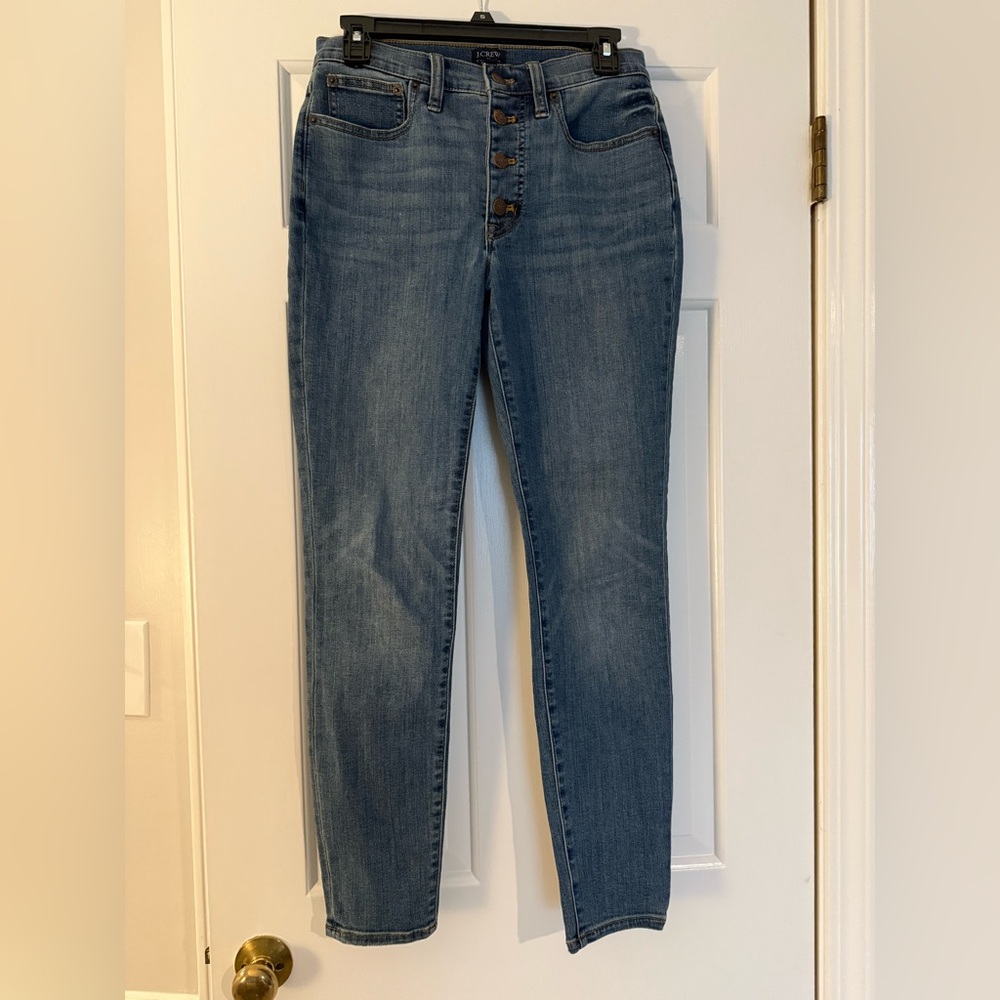 J crew high rise skinny jeans